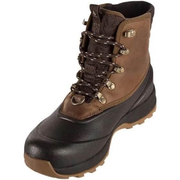 BRAND NEW women woods marron leather snow winter insulated boots size US 10 - Picture 1 of 10